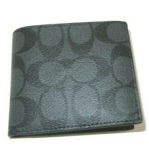 Coach f75083 Id Billfold Wallet NWT PRICE FIRM
